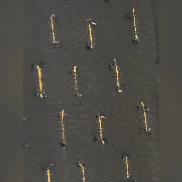 J. Crew ~ Navy & Gold Thread Lined Knee Length Skirt Size 20 - Picture 5 of 8